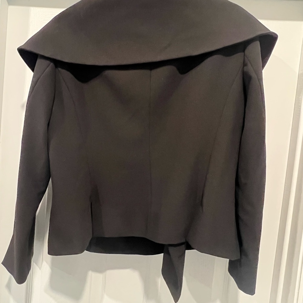 Zara Basic Collection Double Breasted V Neck Blac… - image 3